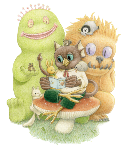 Top画像『かいぶつのとしょかん』