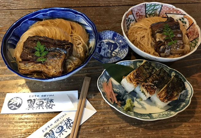 焼き鯖そーめん