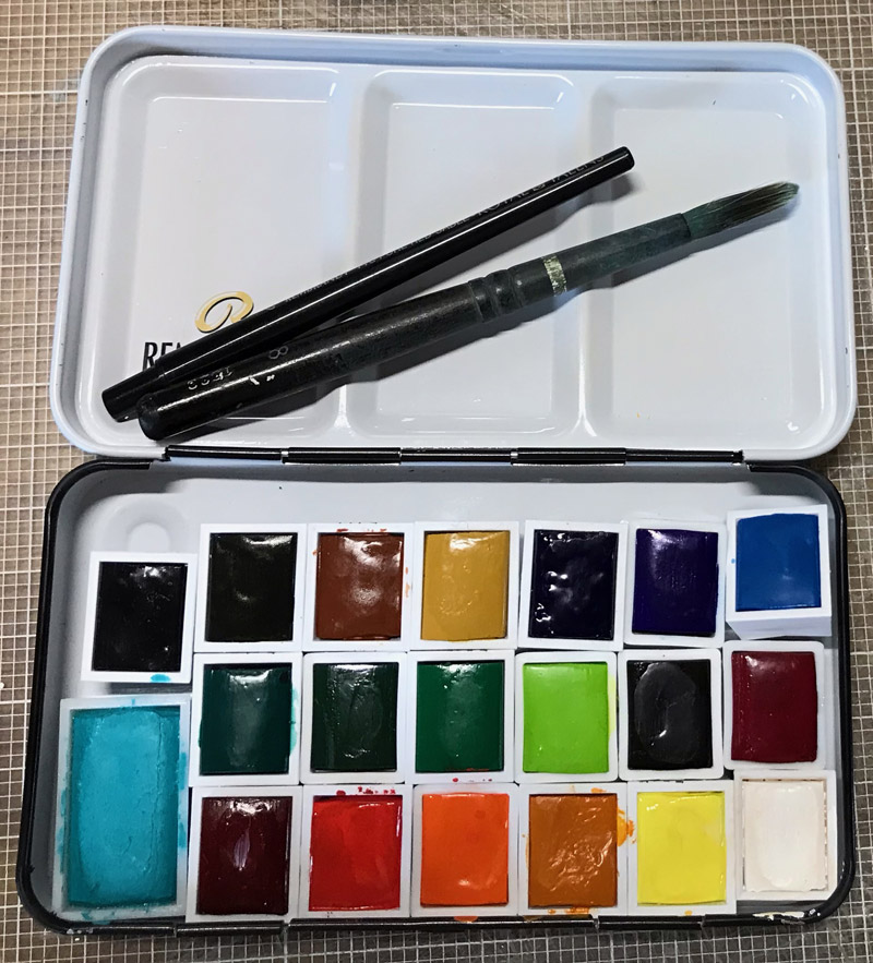 レンブラントの固形水彩セット